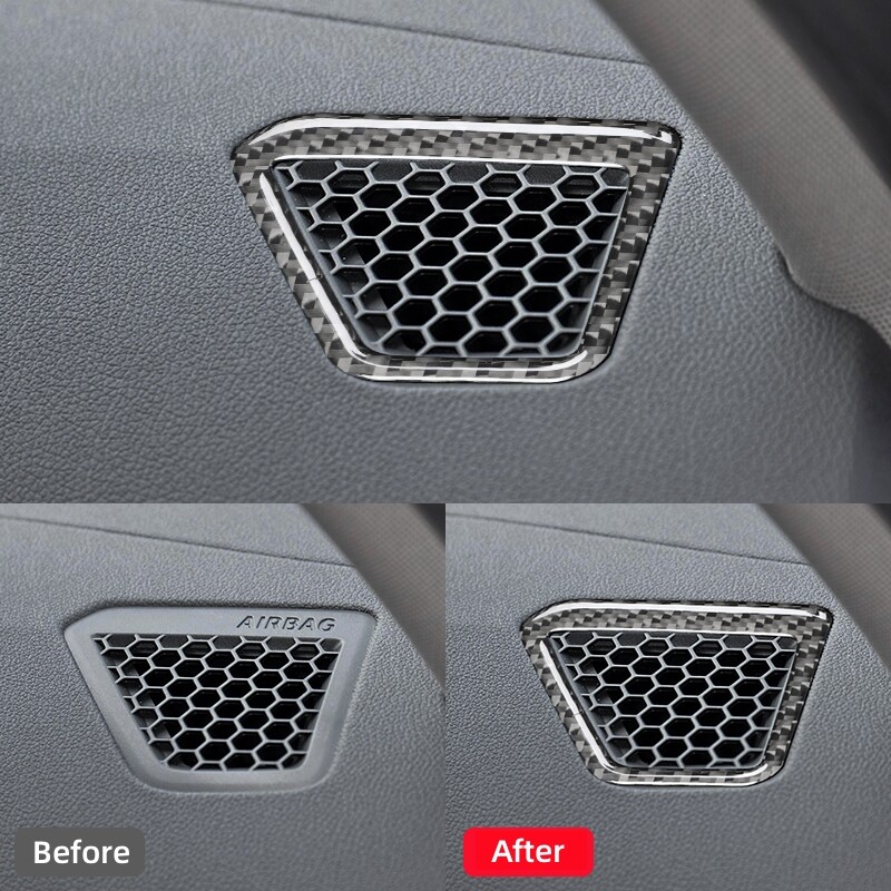 Pentru BMW Seria 3 G20 G28 2019-2020 Accesorii Fibră de carbon Interior Panou Planșa de bord al mașinii Capac ornamentat pentru ieșire de aer Autocolante pentru cadru