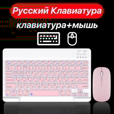 CASEPOKE 10 ιντσών ασύρματο πληκτρολόγιο Bluetooth για Samsung Xiaomi Apple Tablet πληκτρολόγιο και ποντίκι Android IOS Windows