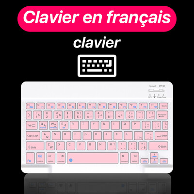 CASEPOKE 10 ιντσών ασύρματο πληκτρολόγιο Bluetooth για Samsung Xiaomi Apple Tablet πληκτρολόγιο και ποντίκι Android IOS Windows