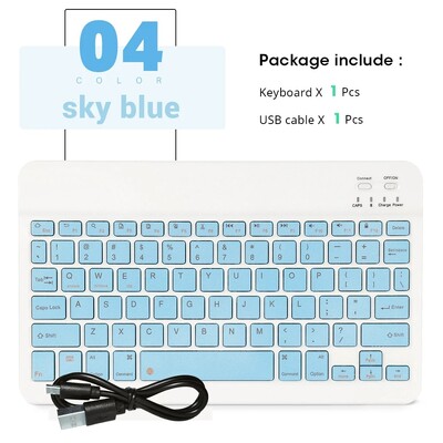 Μίνι ασύρματο ποντίκι Bluetooth 10 ιντσών Ισπανικό πληκτρολόγιο BT για iPad Τηλέφωνο Tablet 10ης γενιάς Air 2 Φορητό για Huawei Android