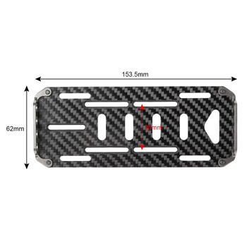 AXSPEED RC πλάκα τοποθέτησης μπαταρίας αυτοκινήτου Δίσκος από ανθρακόνημα για 1/10 RC Crawler Axial SCX10 Upgrade Accessories