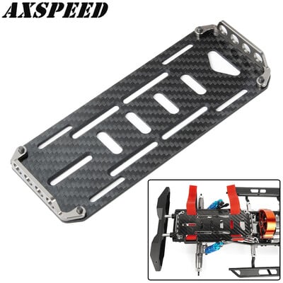 AXSPEED RC mașină placa de montare baterie tavă fibră de carbon pentru 1/10 RC Crawler Axial SCX10 Accesorii de upgrade