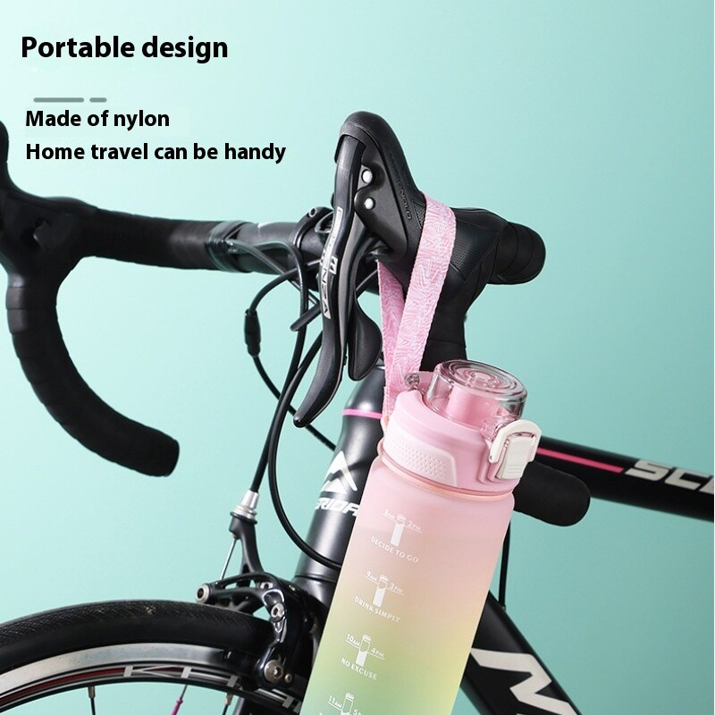 Cyklistická fľaša na vodu Pink Squirrel 1000ML, materiál PP, fľaše na vodu na bicykel, športový pohár na nápoje na bicykel, vysoká kvalita