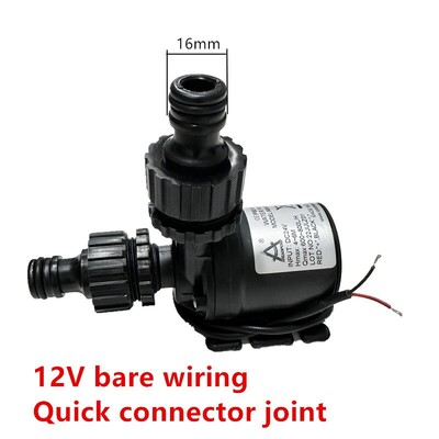 Водна помпа 12v Високо налягане Ултра тиха слънчева DC 24V повдигане 5M 800L/H Безчетков мотор Потопяеми водни помпи Quick Break Joint
