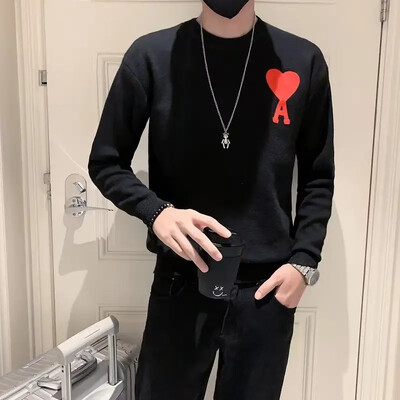 Muška odjeća Zeleni puloveri na pruge Pleteni pulover Muški spoj Ležerni 90-ih Vintage Stara vuna Proljeće Jesen Sheap Jeftini V Majice A