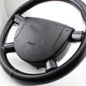 Doplnky do auta z ABS chrómu z uhlíkových vlákien, kryt volantu, obloženie pre Ford Mondeo 2004 2005 2006