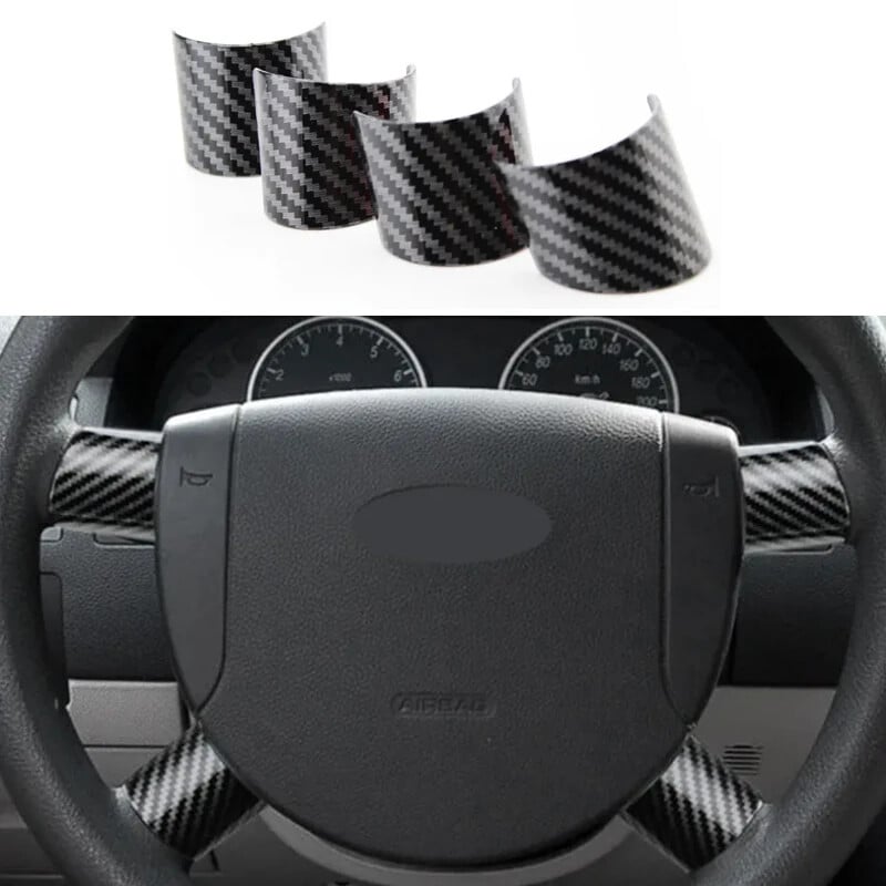 Doplnky do auta z ABS chrómu z uhlíkových vlákien, kryt volantu, obloženie pre Ford Mondeo 2004 2005 2006