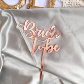 Rose Gold Bride To Be Cake Topper Wedding Decoration Hen Party Acrylic Cake Topper Νυφικό ντους Διακοσμήσεις τούρτας Προμήθειες