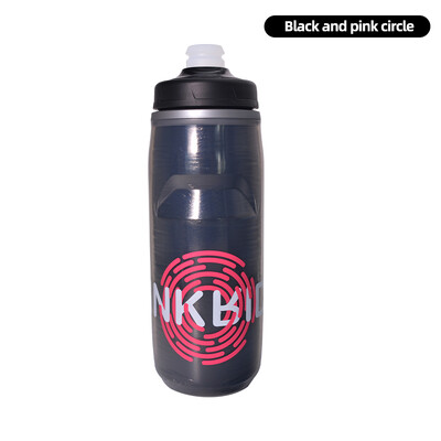 ThinkRider izolovaná cyklistická fľaša na vodu do studenej vody, prenosná 620 ml/21 oz, ultraľahká, prachotesná športová fľaša