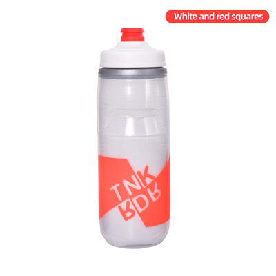 ThinkRider izolovaná cyklistická fľaša na vodu do studenej vody, prenosná 620 ml/21 oz, ultraľahká, prachotesná športová fľaša