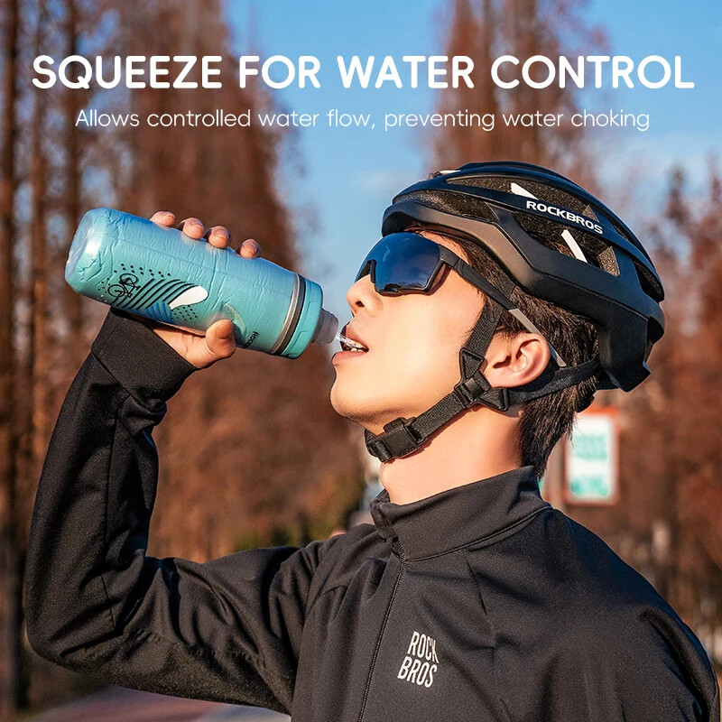 Fľaša na vodu ROCKBROS na bicykel, izolovaná, 620 ml, fľaša na vodu na bicykel, fitness, outdoor, cyklistika, prenosná kanvica na vodu