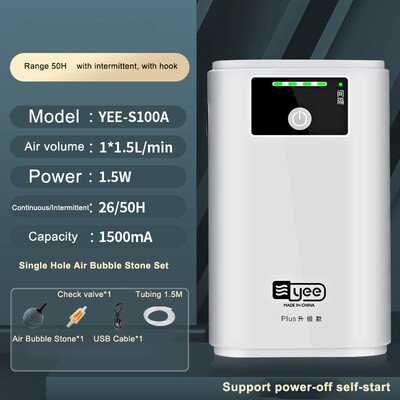 Akváriumi tartozékok Fishbowl oxigénszivattyú töltés kétcélú légszivattyú USB lítium akkumulátor hordozható némító kültéri horgászat