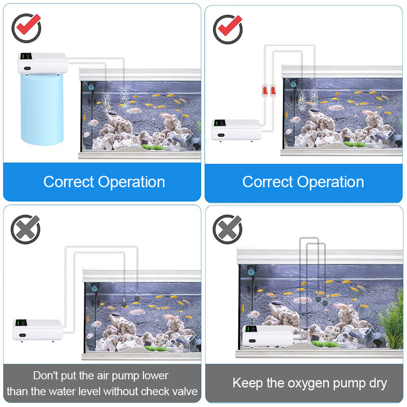 Akváriumi tartozékok Fishbowl oxigénszivattyú töltés kétcélú légszivattyú USB lítium akkumulátor hordozható némító kültéri horgászat