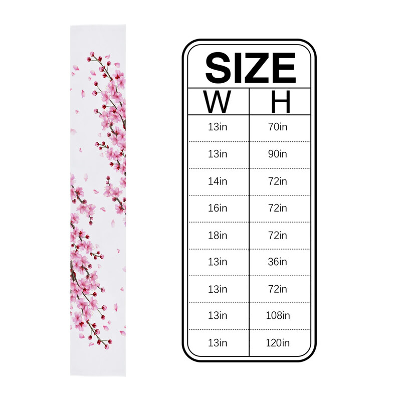 Άνοιξη Cherry Peach Blossom Branch Pink Flower Τραπεζάκι Runner Σπίτι Τραπέζι Γάμου Ματ Κεντρικά Διακόσμηση Τραπεζομάντιλο