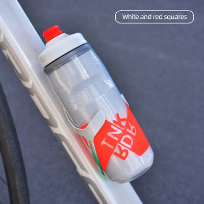 ThinkRider izolovaná cyklistická fľaša na vodu do studenej vody, prenosná 620 ml/21 oz, ultraľahká, prachotesná športová fľaša