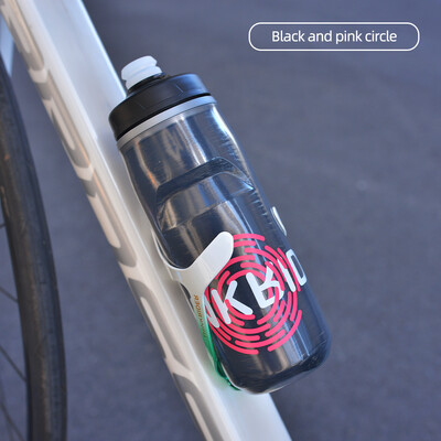 ThinkRider izolovaná cyklistická fľaša na vodu do studenej vody, prenosná 620 ml/21 oz, ultraľahká, prachotesná športová fľaša