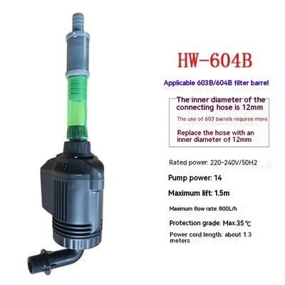 SUNSUN JP-450g vandens siurblys nauja versija 6W tinka HW-602B 603B 604B išorinis filtras akvariumo žuvų bakas 400L/H 800L/H