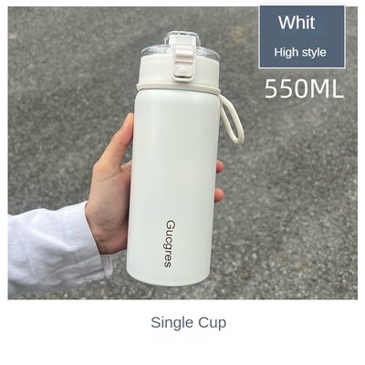 350 ml/550 ml balon de vid din oțel inoxidabil la modă cu decal 3D cană termo portabilă pahar pentru sticlă de apă termală de călătorie
