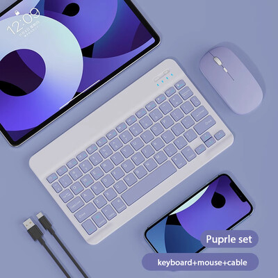 Μαγνητικό πληκτρολόγιο tablet 10 ιντσών για iPad 2024 10.9 11 10.2 Επαναφορτιζόμενα πληκτρολόγια Bluetooth για Xiaomi 6 Huawei Matepad 11.5
