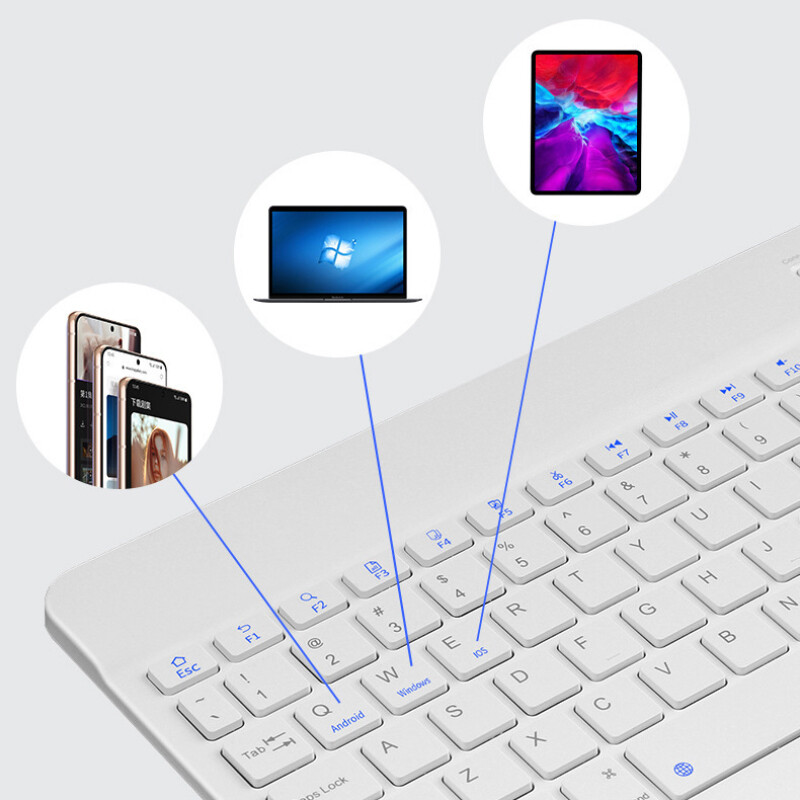 10 inčna magnetna tabletna tipkovnica za iPad 2024 10.9 11 10.2 Bluetooth punjive tipkovnice za Xiaomi 6 Huawei Matepad 11.5