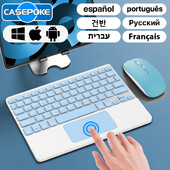 Ασύρματο πληκτρολόγιο με επιφάνεια αφής για Android iOS Πληκτρολόγιο και ποντίκι Bluetooth Bluetooth για tablet Samsung Apple Lenovo