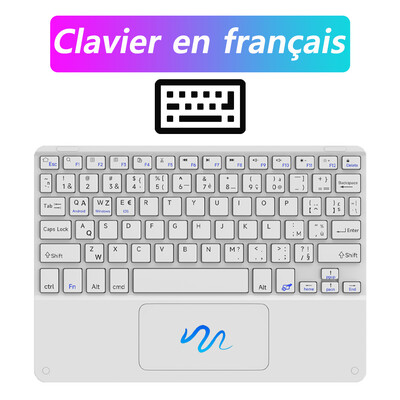 CASEPOKE Bluetooth klávesnica pre tablet smartfón bezdrôtová touchpad klávesnica pre iOS Android Windows pre iPad klávesnica myš