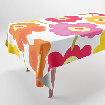 Τραπεζομάντηλα με τυπωμένα γεωμετρικά σχέδια Ορθογώνιο πάρτι, ανθεκτικό στη σκόνη πανί