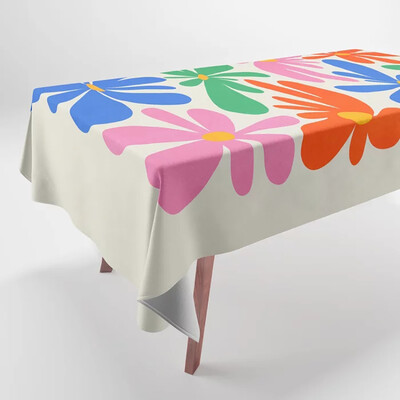 Τραπεζομάντηλα με τυπωμένα γεωμετρικά σχέδια Ορθογώνιο πάρτι, ανθεκτικό στη σκόνη πανί