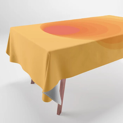 Τραπεζομάντηλα με τυπωμένα γεωμετρικά σχέδια Ορθογώνιο πάρτι, ανθεκτικό στη σκόνη πανί