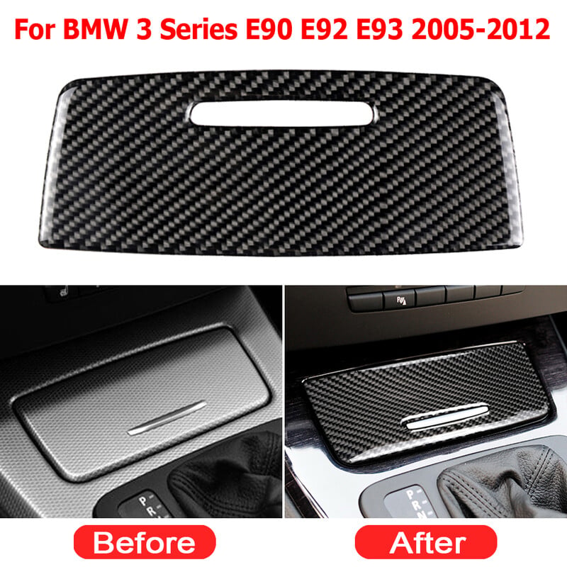 Kryt zapaľovača cigariet z pravého uhlíkového vlákna pre BMW radu 3 E90 E92 2005-2012