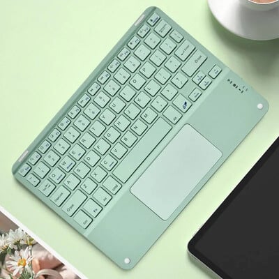 Ασύρματο πληκτρολόγιο με επιφάνεια αφής για iPad Πληκτρολόγιο Samsung Xiaomi Tablet για τηλέφωνο Laptop 10'' Πληκτρολόγιο Bluetooth Επαναφορτιζόμενο