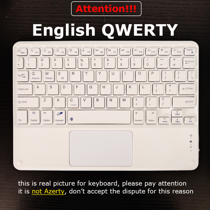 Ασύρματο πληκτρολόγιο με επιφάνεια αφής για iPad Πληκτρολόγιο Samsung Xiaomi Tablet για τηλέφωνο Laptop 10'' Πληκτρολόγιο Bluetooth Επαναφορτιζόμενο