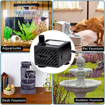 Mini Fish Tank Water Pump Εύκολη εγκατάσταση Αποσπώμενος καθαρισμός Εξαιρετικά αθόρυβος ρυθμιζόμενος ρυθμός ροής Fish tank Aquarium Αντλία νερού