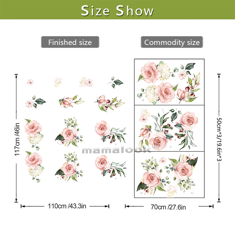 Pink Rose Butterfly Sieninis lipdukas Miegamojo Svetainės Įėjimo Tapetų lipdukas Sienų Namų Sienų Apdailai Lipnus