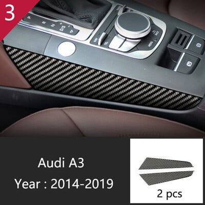 Αυτοκόλλητο Αυτοκόλλητο Διακοσμητικό πίνακα αλλαγής ταχυτήτων αυτοκινήτου για Audi A3 8V S3 2013 2014 2015 2016 2017 2018 2019 Εσωτερικά αξεσουάρ