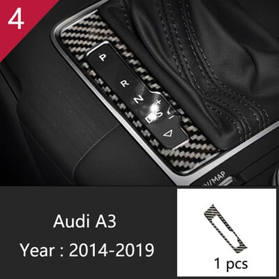 Αυτοκόλλητο Αυτοκόλλητο Διακοσμητικό πίνακα αλλαγής ταχυτήτων αυτοκινήτου για Audi A3 8V S3 2013 2014 2015 2016 2017 2018 2019 Εσωτερικά αξεσουάρ