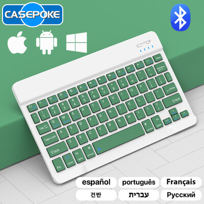 CASEPOKE Bluetooth bezvadu tastatūras pele priekš Apple Samsung Lenovo Xiaomi Huawei tālruņa planšetdatora tastatūra iPad piederumiem