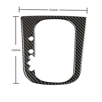 Για Volkswagen Golf 6 Gti R MK6 2008-2012 Carbon Fiber Εσωτερικό κάλυμμα πλαισίου αλλαγής ταχυτήτων αυτοκινήτου Αυτοκόλλητο αξεσουάρ αυτοκινήτου