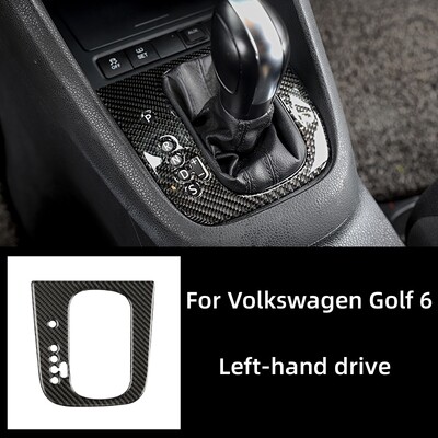 Pentru Volkswagen Golf 6 Gti R MK6 2008-2012 Fibră de carbon Interior Auto Schimbător de Viteze Panou Capacă Cadru Trim Autocolant Accesorii Auto