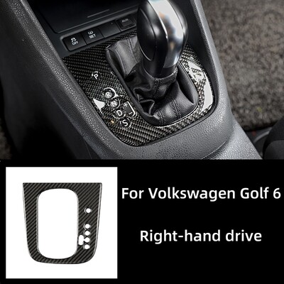 Pentru Volkswagen Golf 6 Gti R MK6 2008-2012 Fibră de carbon Interior Auto Schimbător de Viteze Panou Capacă Cadru Trim Autocolant Accesorii Auto