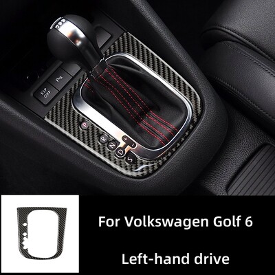 Pentru Volkswagen Golf 6 Gti R MK6 2008-2012 Fibră de carbon Interior Auto Schimbător de Viteze Panou Capacă Cadru Trim Autocolant Accesorii Auto