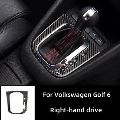 Pentru Volkswagen Golf 6 Gti R MK6 2008-2012 Fibră de carbon Interior Auto Schimbător de Viteze Panou Capacă Cadru Trim Autocolant Accesorii Auto