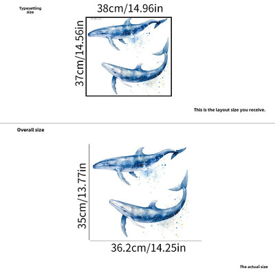 Autocolante transfrontaliere cu rechin țestoasă Amazon Decorarea băii Autocolante de perete autoadezive Material PVC Comerț cu ridicata
