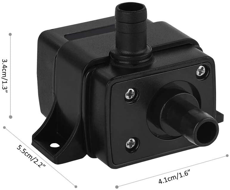 Mini Super Silent Harjadeta veepump 120L/H DC akvaariumi paagi purskkaevude jaoks USB pistikupesaga sukeldatud tsirkulatsiooniveepump