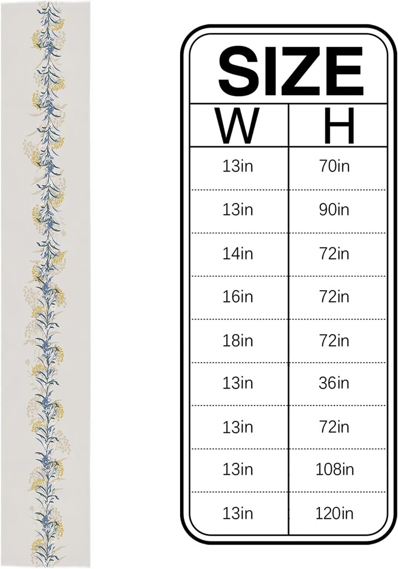 Primăvară Floral Bucătărie Sufragerie Runner de masă Comodă Esarfe Flori Bej Decor de fermă pentru Masă de cafea Petrecere de nuntă Banchet