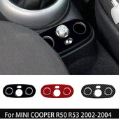 Mini Cooper One R50 R53-hoz 2002-2004 Tartozékok Autóülés Fűtés Beállító Gombkeret Valódi Puha Szénszálas matrica