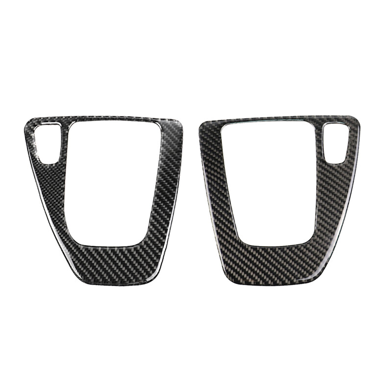 Pavarų perjungimo skydelio dangtelio vidaus apdaila tikrosios anglies pluošto lipdukas skirtas BMW Old 3 serijos E90 E92 E93 05-12 automobilio salono priedams