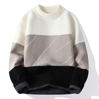 Φθινόπωρο/Χειμώνας Νέα Ανδρικά Υψηλής Ποιότητας Μόδα Πουλόβερ Ανδρικά Casual Άνετα Ζεστά Πουλόβερ Ανδρικά Τρία χρώματα διαθέσιμα