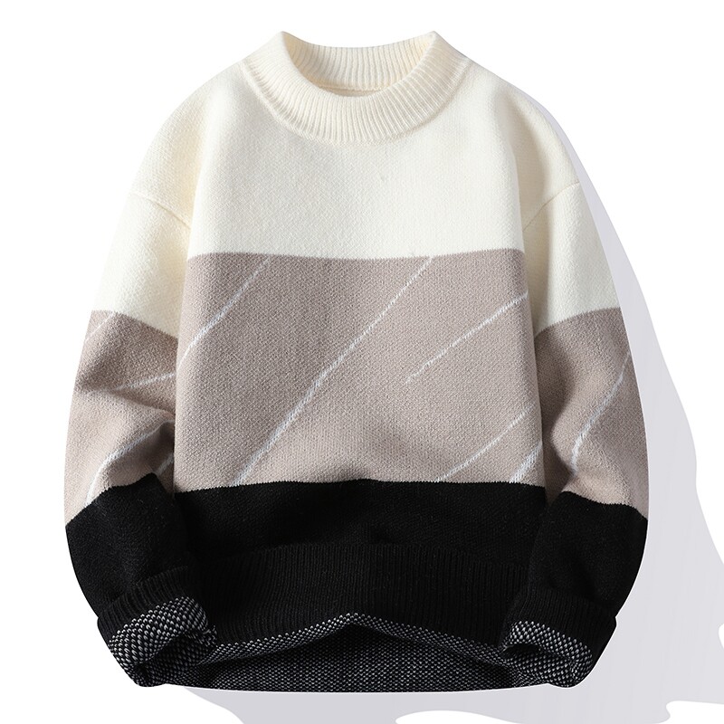 Φθινόπωρο/Χειμώνας Νέα Ανδρικά Υψηλής Ποιότητας Μόδα Πουλόβερ Ανδρικά Casual Άνετα Ζεστά Πουλόβερ Ανδρικά Τρία χρώματα διαθέσιμα