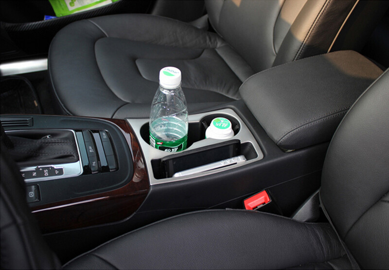 Audi A4 B8 2008-2015 S4 8K RS4 A5 8T S5 8F RS5 autós pohártartó panel burkolat borításhoz belső keret díszítő matrica autó stílus